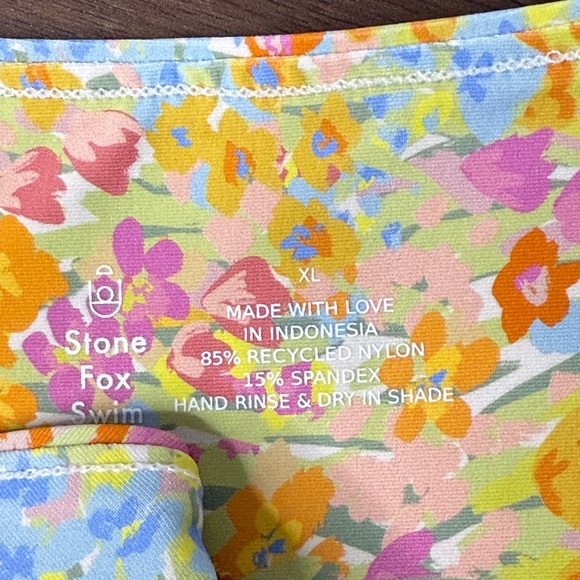 Stone Fox Swim Luka Bikini Bottom in Flower Fields Print Size XL NWT - Picture 8 of 10